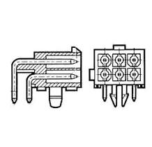 1-770969-0管脚和插座连接器 HEADER 6 POS R/A TIN DUAL ROW