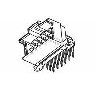 966140-6【TE-矩形连接器 - 针座，公插针】英氏电子